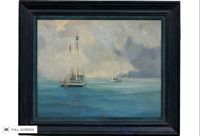 vintage victor matson oil painting