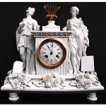 antique 1860s jacquemin french porcelain mantel clock