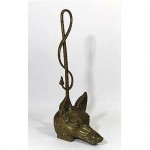 antique 19th century bronze doorstop