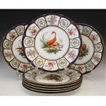 antique c. 1890 french porcelain luncheon plates