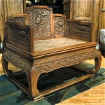 antique chinese imperial carved throne chair