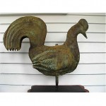 antique early 19th century folk art rooster weathervane