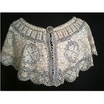 antique silk maltese lace collar