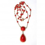 vintage 1920s 18k coral necklace