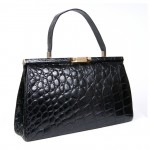 vintage 1950s crocodile handbag