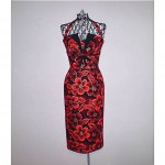 vintage 1950s hawaiian halter dress