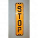 vintage 1950s highway stop sign z