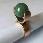 vintage 1960s modernist sterling ring