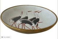 vintage 1960s nancy fenton herons bowl