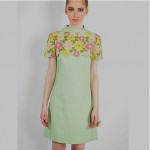 vintage 1960s pastel embroidered mini dress z