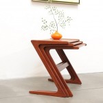 vintage 1960s teak nesting tables