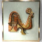 vintage 1974 giovanni schoeman wall sculpture