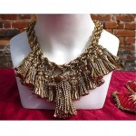 vintage 1990s tassel charm necklace