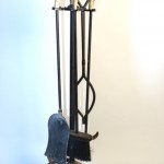 vintage antler adirondack fireplace tools