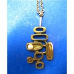 vintage bernard chaudron modernist necklace