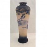 vintage c. 1900 devez scenic cameo vase