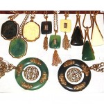 vintage collection of 1970s trifari necklaces