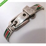 vintage gucci sterling buckle braclet