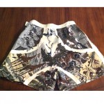 vintage hermes silk shorts z