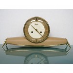 vintage junghans leather table chime clock z