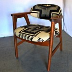 vintage mid-century pendleton upholstered chair