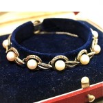 vintage mikimoto sterling pearl bracelet