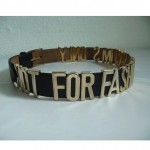 vintage moschino not for fashion victims only belt