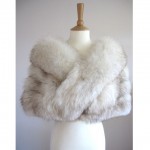 vintage norwegian blue fox fur stole z