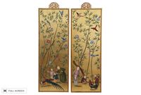 d painted chinoiserie panels