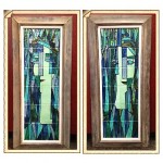 vintage pair of harris strong tile wall art