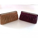 vintage pair of judith leiber snakeskin handbags z