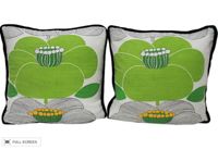 vintage pair of pillows