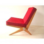 vintage pierre jeanneret scissor chair for knoll