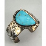 vintage richard long navajo turquoise bracelet