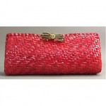 vintage rodo glazed wicker clutch