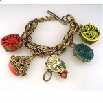 vintage selro noh charm bracelet