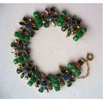 vintage sherman rhinestone bracelet