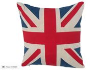 vintage union jack flag pillow