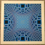vintage victor vasarely pencil signed lithograph z