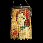 vintage whiting & davis renee adoree portrait mesh handbag z