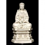 ancient 16th century chinese blanc de chine buddha statue