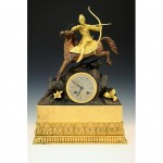 antique 1830s french bronze ormolu figural clock z