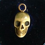 antique c. 1890 victorian bakelite skull