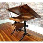 antique cast iron drafting table