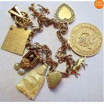 vintage 14k charm bracelet