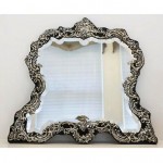 vintage 1903 english sterling silver frame mirror
