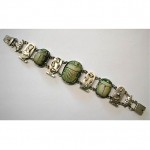 vintage 1920s Silver Egyptian Scarab Bracelet