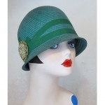 vintage 1920s straw cloche