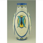 vintage 1923 charles catteau ceramic vase