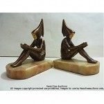 vintage 1930s pixie bookends